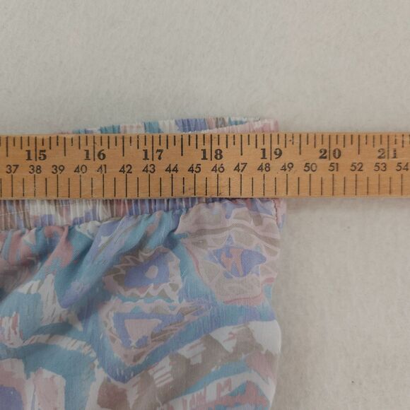 Vintage Russ Petites Multicolor Geo Skirt 6P Light Boho Light Academia 80's - Picture 6 of 8